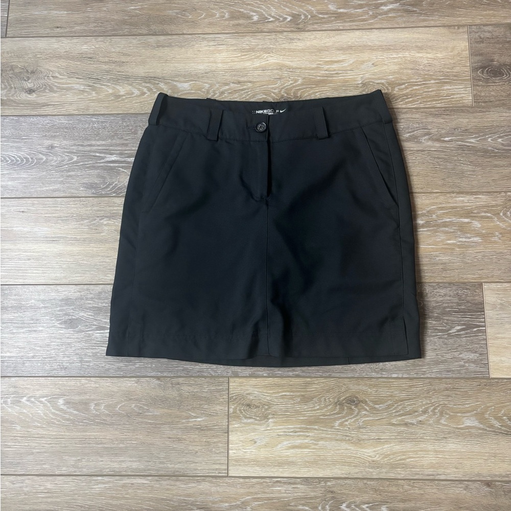 Nike Skirt Sz 6 Black Skort Dri-Fit Golf Tour Performance Shorts Athletic Sporty